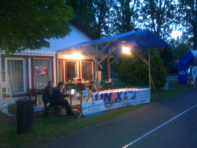  5am. The food station. Getting ready for the rush. As those who sleep arise from their slumbers.